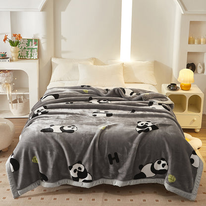 Thickened Raschel blanket