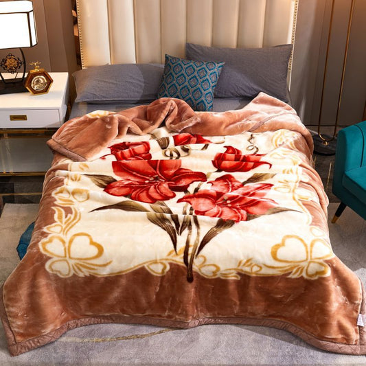 Thickened Raschel blanket