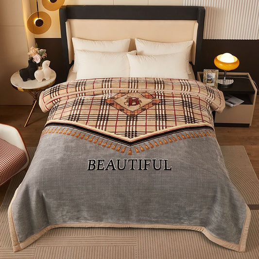 Thickened Raschel blanket