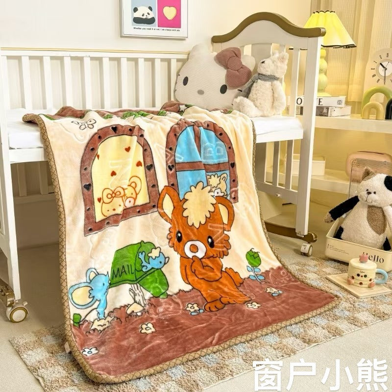 Thickened Raschel blanket