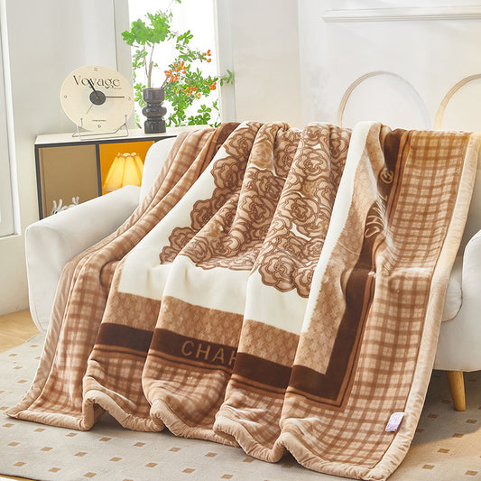 Thickened Raschel blanket