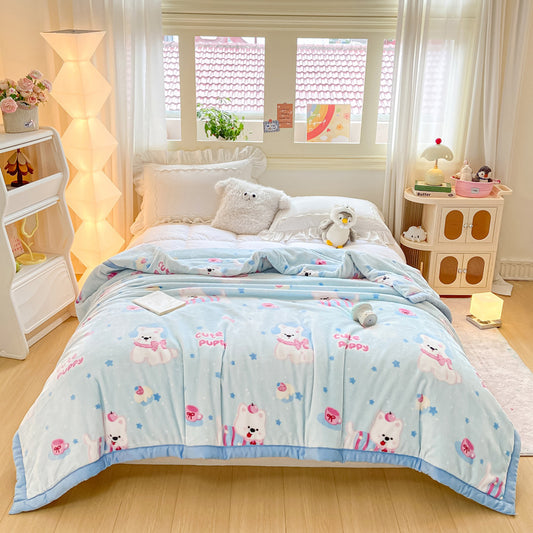Thickened Raschel blanket