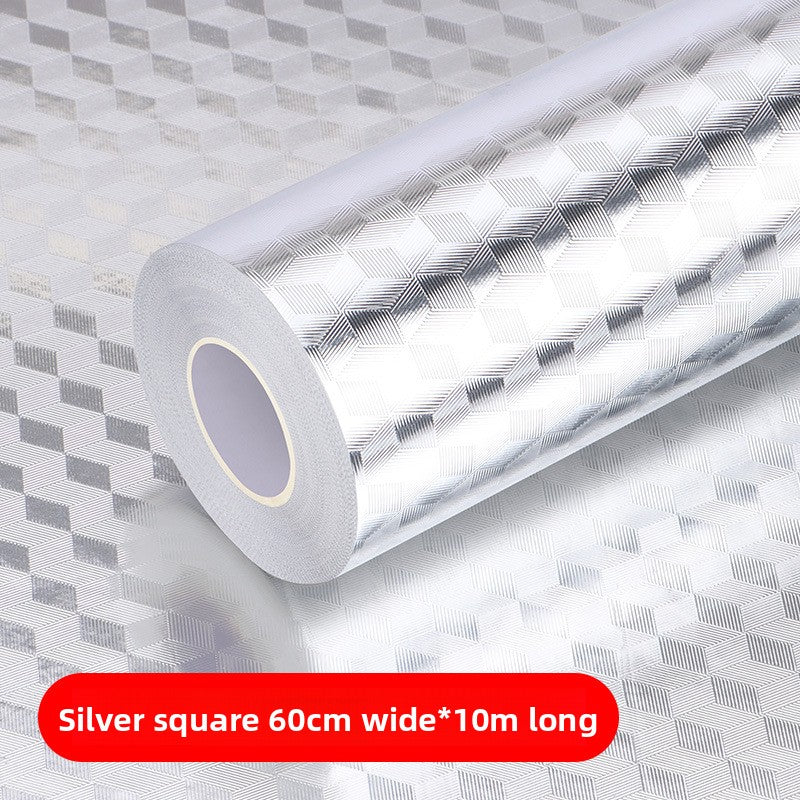 Thickened Self-Adhesive Kitchen Oil-Proof Fire-Resistant Wall Stickers