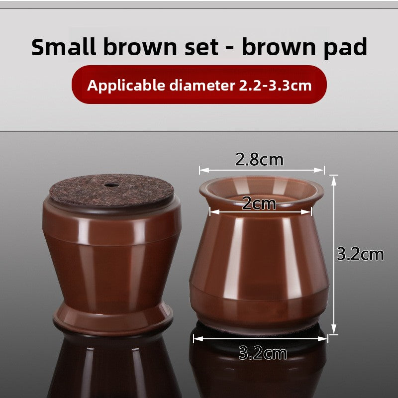Thickened Silicone Furniture Leg Covers with Felt Padding