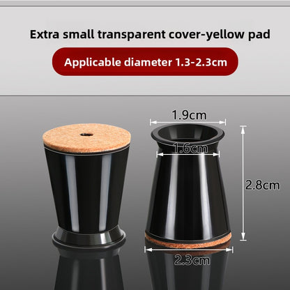 Thickened Silicone Furniture Leg Covers with Felt Padding