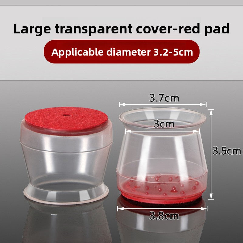 Thickened Silicone Furniture Leg Covers with Felt Padding