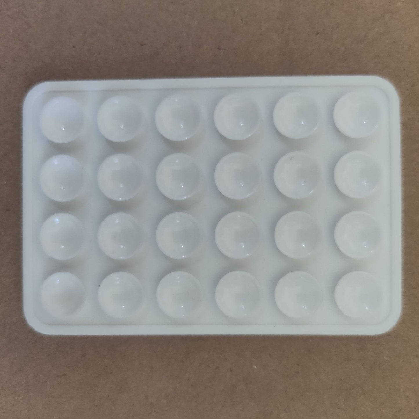 Thickened Silicone Suction Cups 24-Piece Square Adhesive Pads