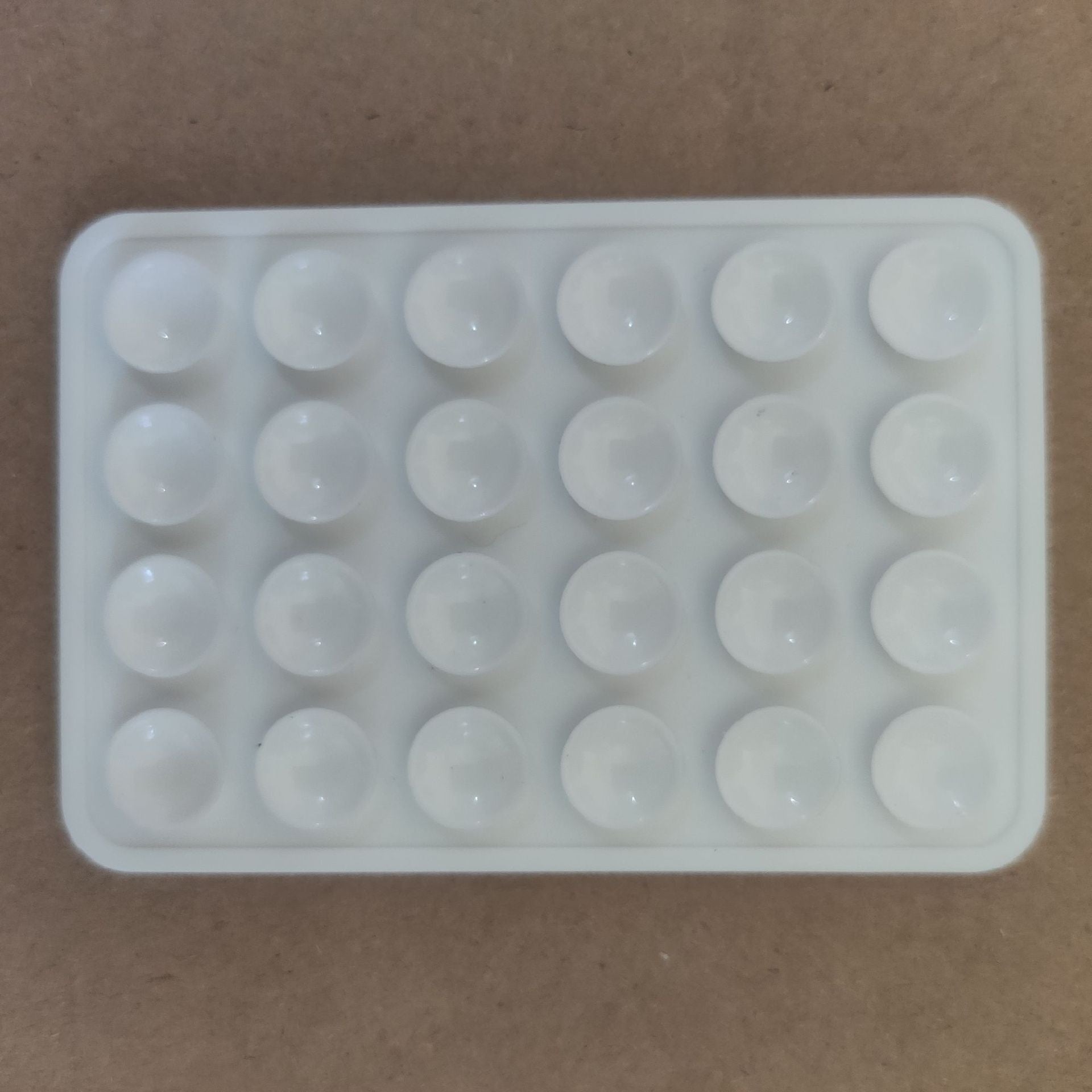 Thickened Silicone Suction Cups 24-Piece Square Adhesive Pads