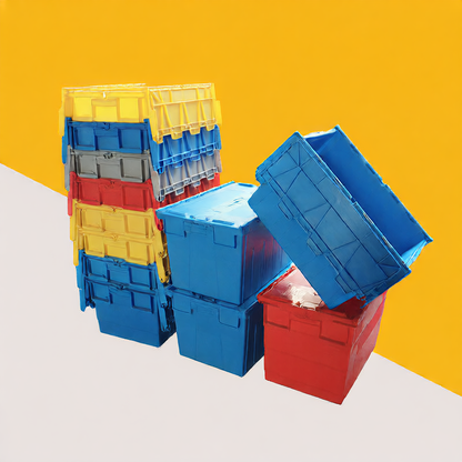 Thickened slanted insert logistics turnover box