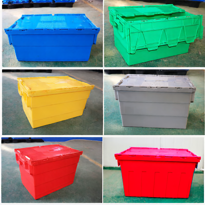 Thickened slanted insert logistics turnover box