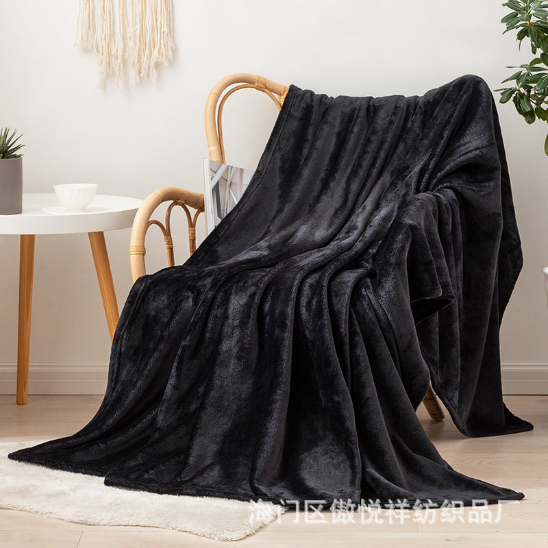 Thickened Soft Coral Fleece Blanket for Home and Gifts