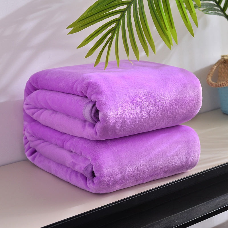 Thickened Soft Coral Fleece Blanket for Home and Gifts