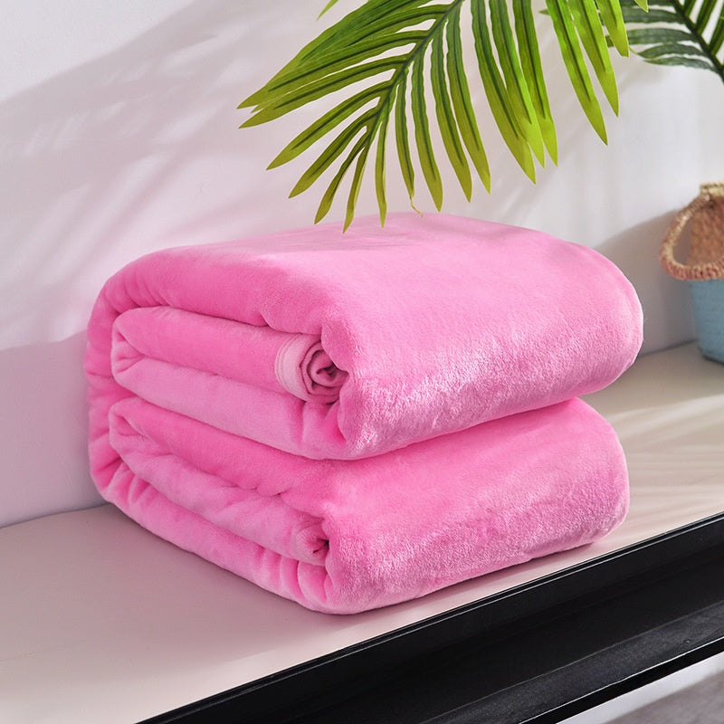 Thickened Soft Coral Fleece Blanket for Home and Gifts