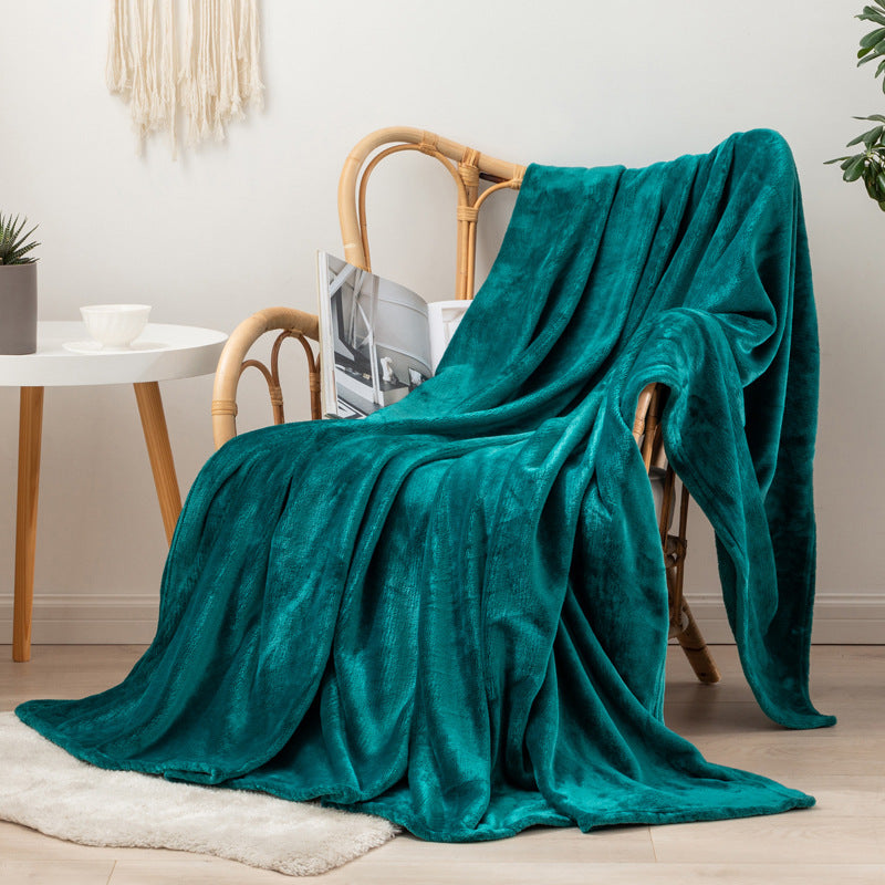 Thickened Soft Coral Fleece Blanket for Home and Gifts