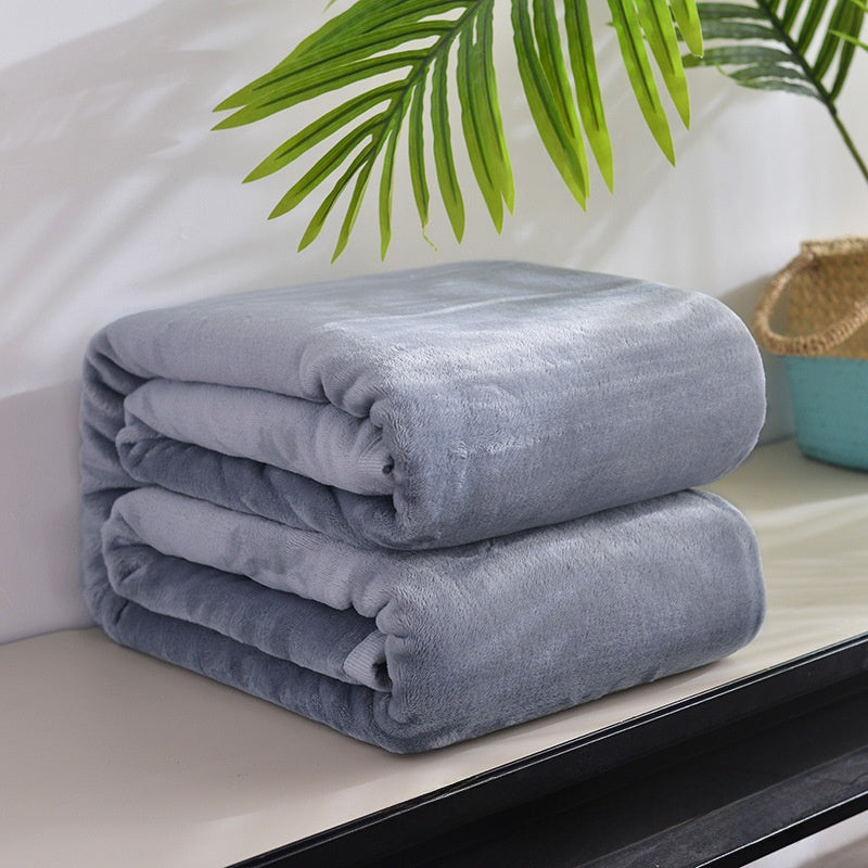 Thickened Soft Coral Fleece Blanket for Home and Gifts