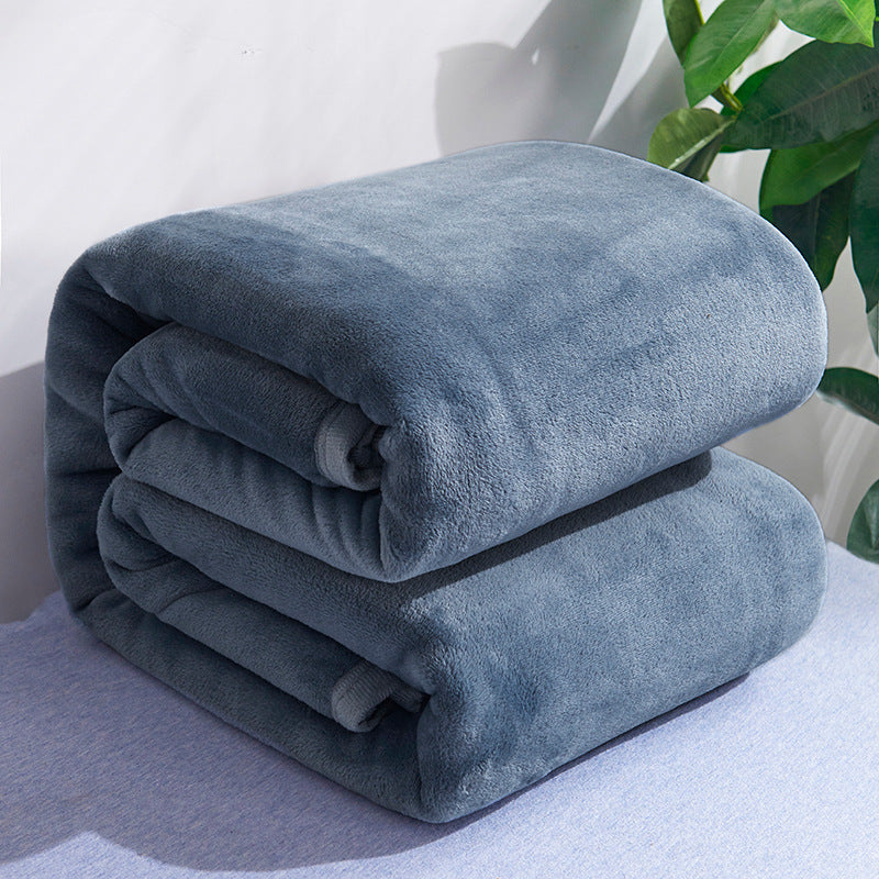 Thickened Soft Coral Fleece Blanket for Home and Gifts