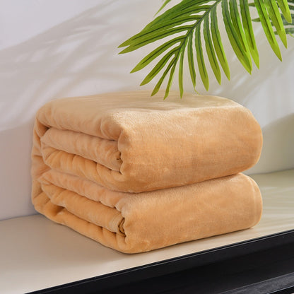 Thickened Soft Coral Fleece Blanket for Home and Gifts