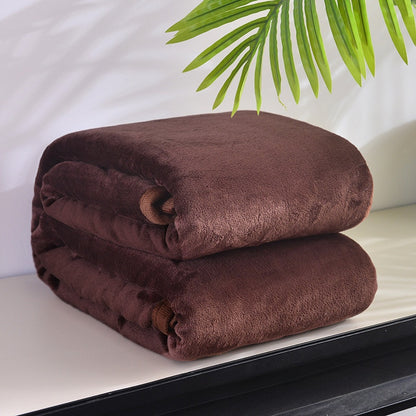 Thickened Soft Coral Fleece Blanket for Home and Gifts