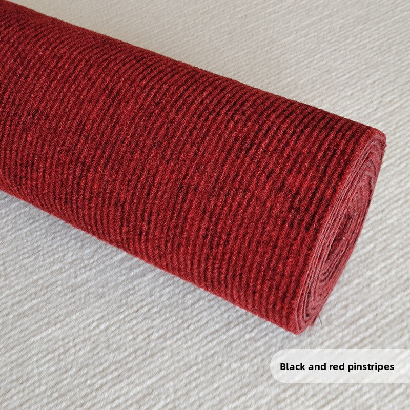 Thickened solid-color striped carpet