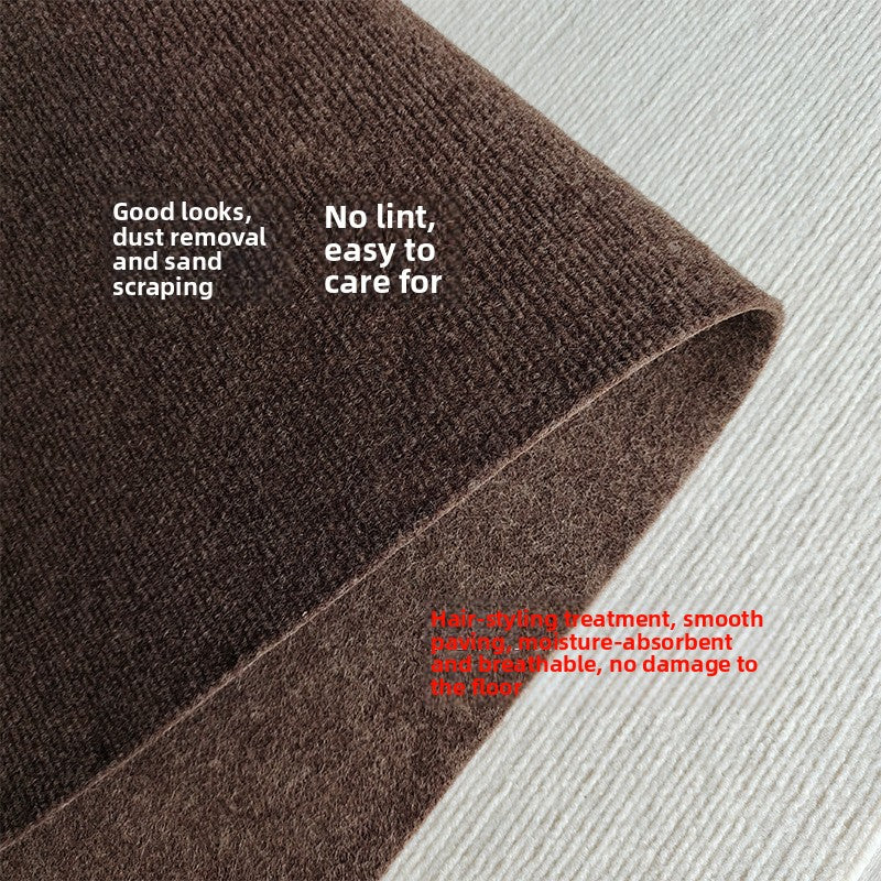 Thickened solid-color striped carpet