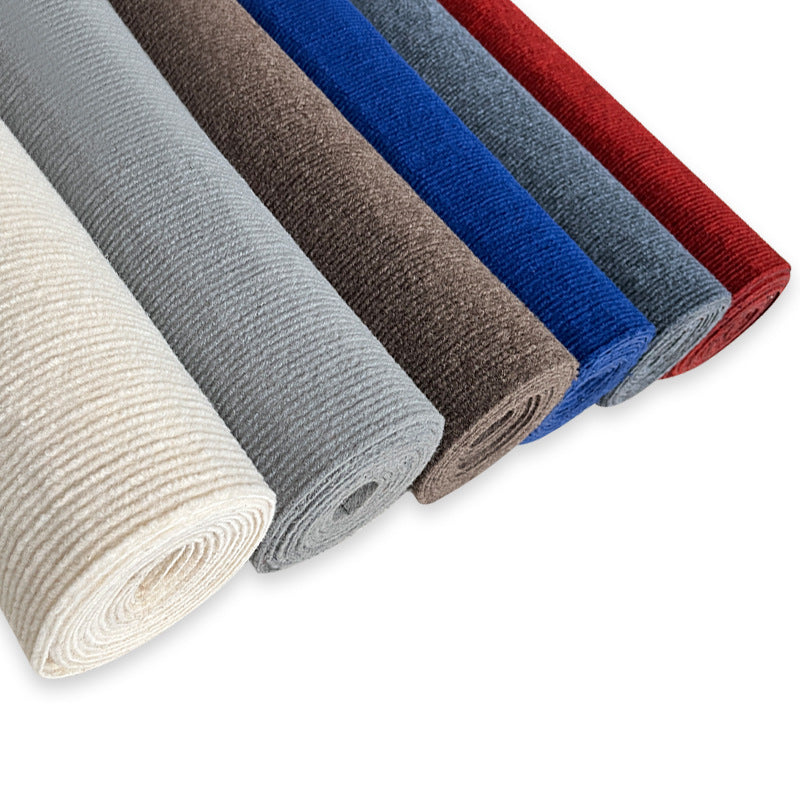 Thickened solid-color striped carpet