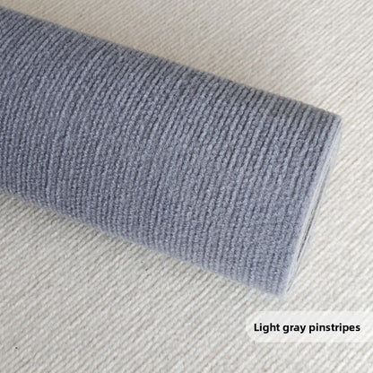 Thickened solid-color striped carpet
