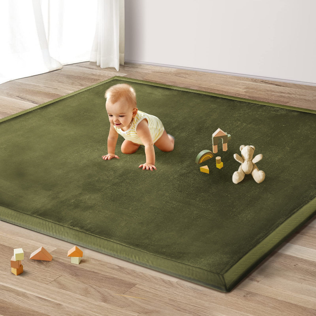 Thickened Sponge Floor Mat for Living Room and Bedroom
