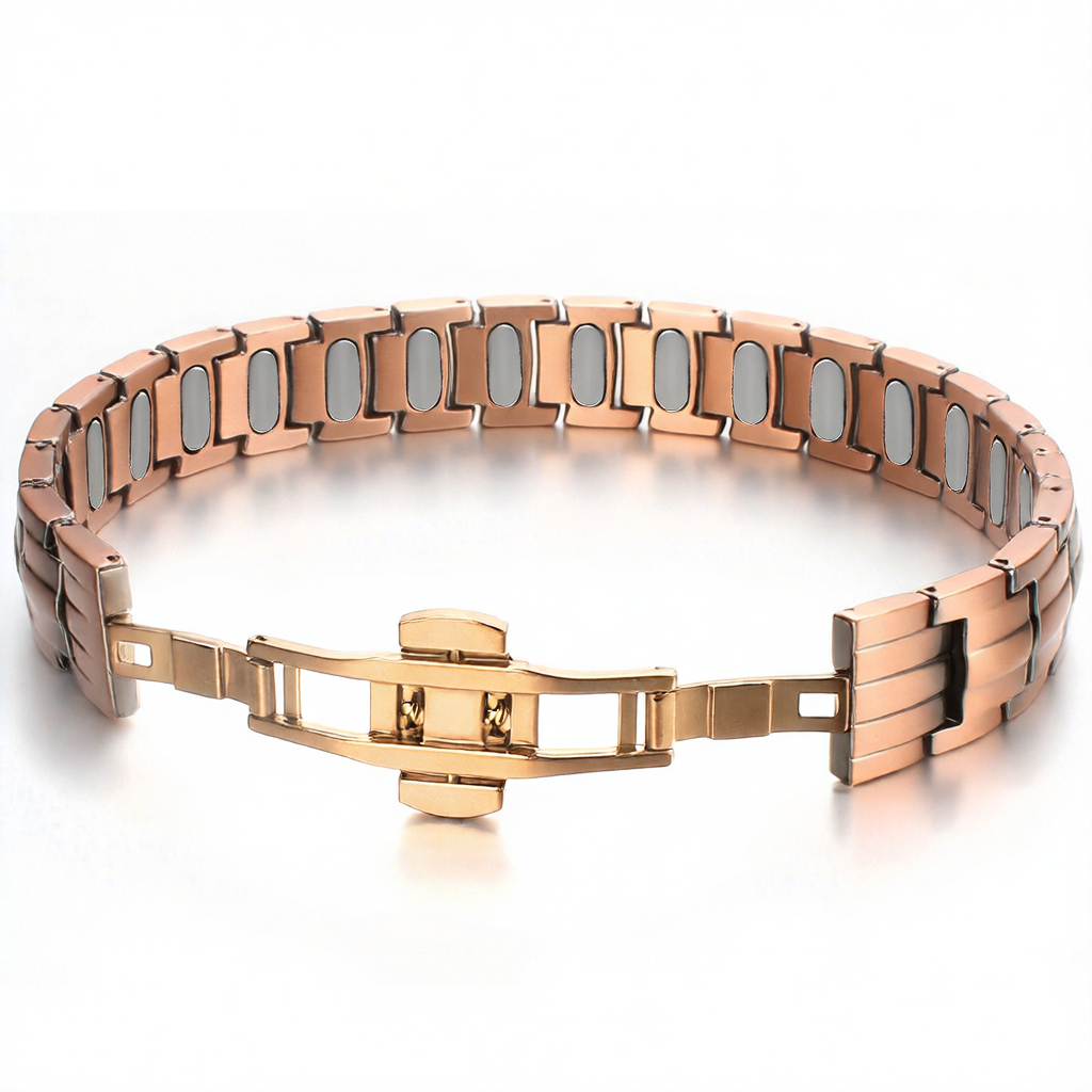 Thickened Square Red Copper Bracelet
