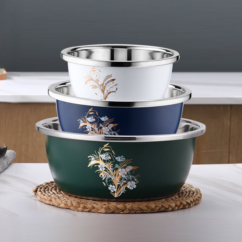 Thickened Stainless Steel Kitchen Mixing Bowl