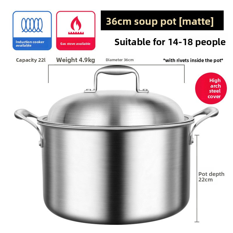 Thickened stainless steel soup pot and steamer