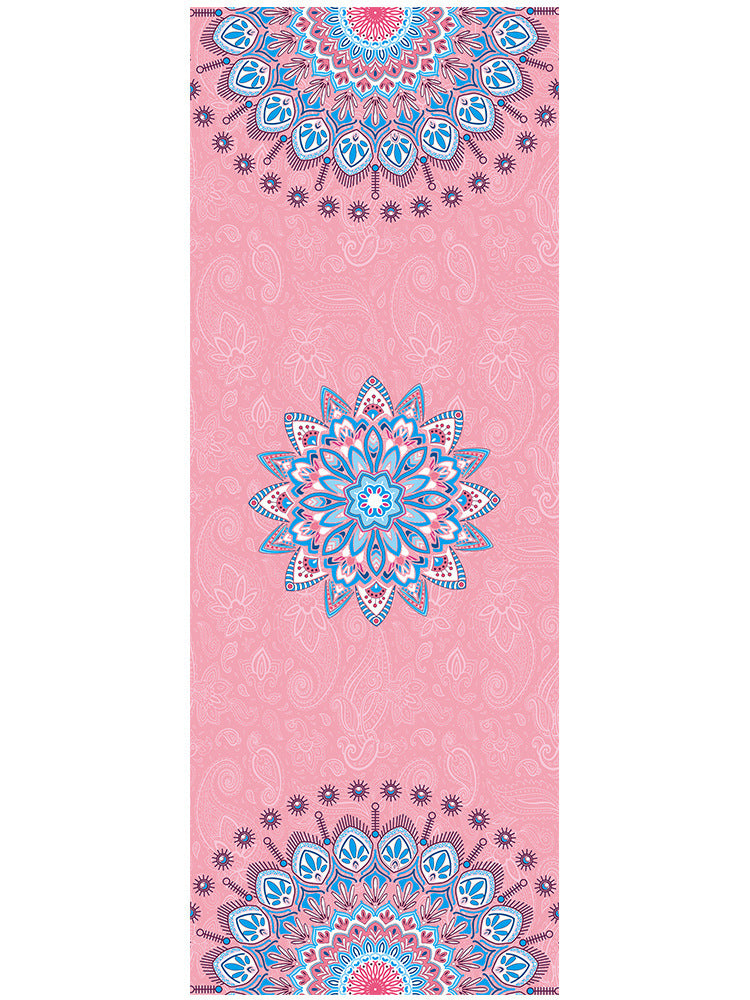Thickened Suede Yoga Mat with Carrying Bag