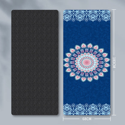Thickened Suede Yoga Mat with Carrying Bag