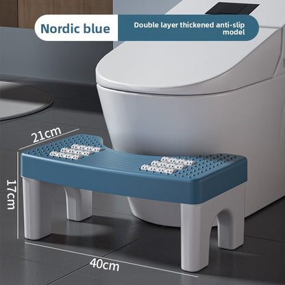Thickened Toilet Stool with Roller Massage