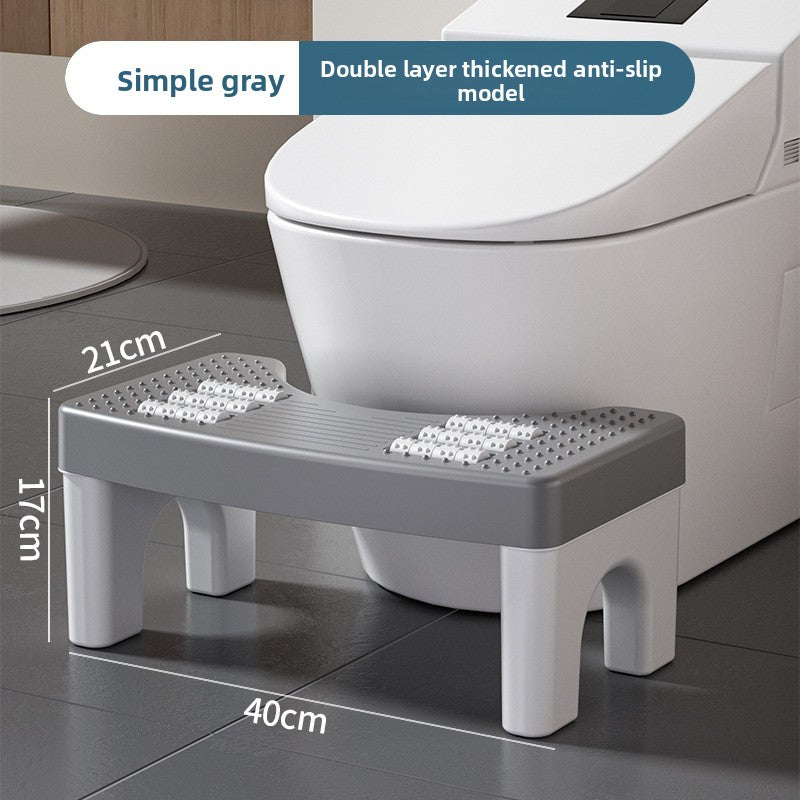 Thickened Toilet Stool with Roller Massage