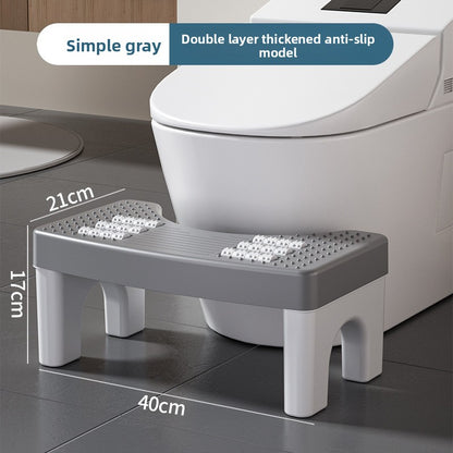 Thickened Toilet Stool with Roller Massage