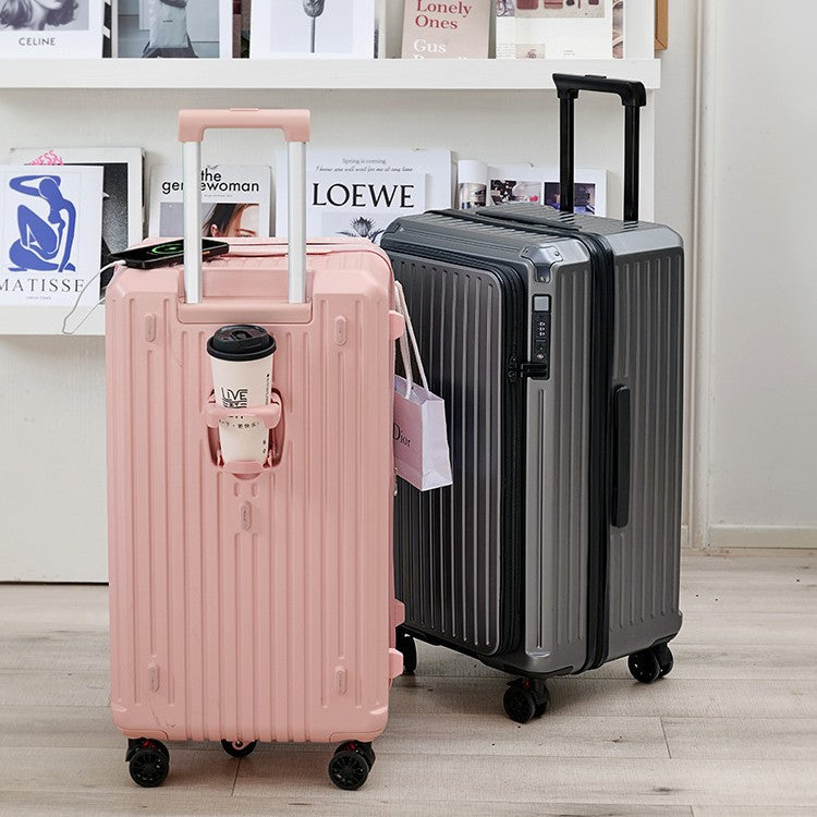 Thickened travel suitcase with drop resistance