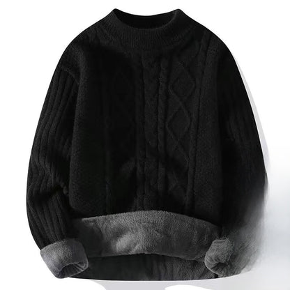 Thickened twisted woolen sweater