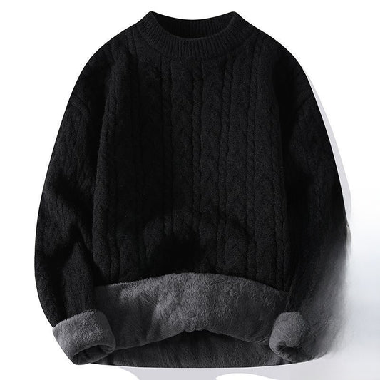 Thickened twisted woolen sweater