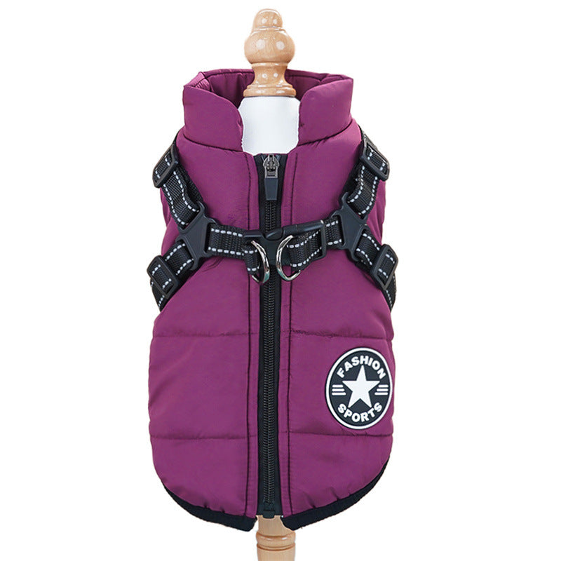 Thickened Warm Pet Cotton Vest for Dogs and Cats