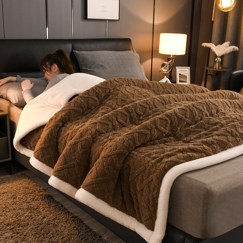 Thickened Winter Taffeta Fleece Blanket