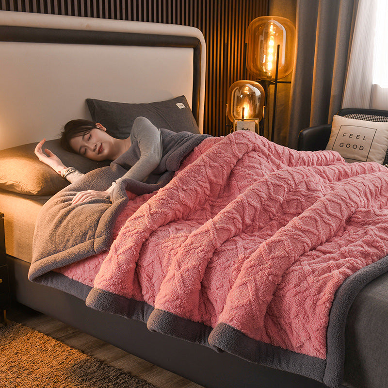 Thickened Winter Taffeta Fleece Blanket