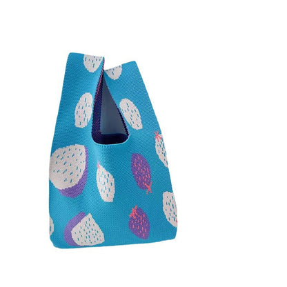 Thickened Woven Handbag with Shoulder Strap