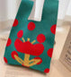 Thickened Woven Handbag with Shoulder Strap