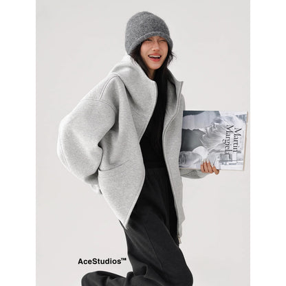 Thickeneded Sweatshirt Jacket
