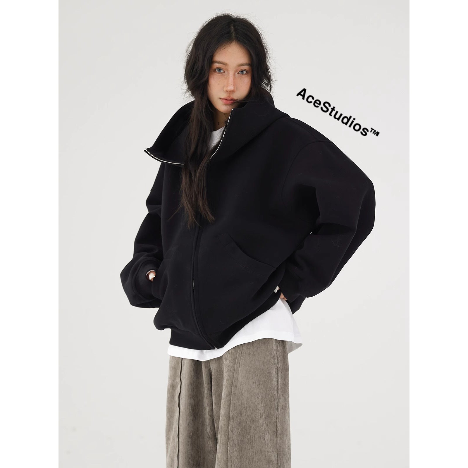 Thickeneded Sweatshirt Jacket
