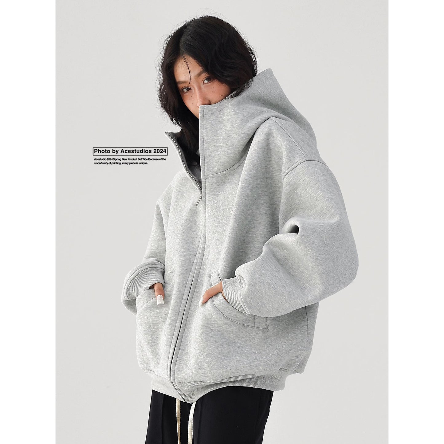 Thickeneded Sweatshirt Jacket