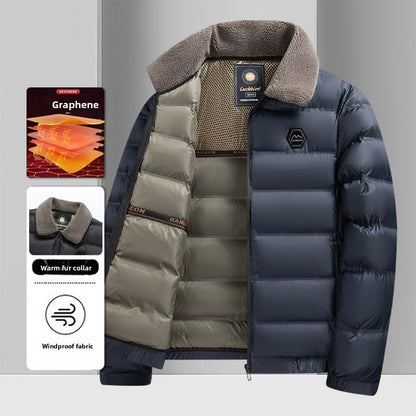 Thickly-lined warm cotton coat