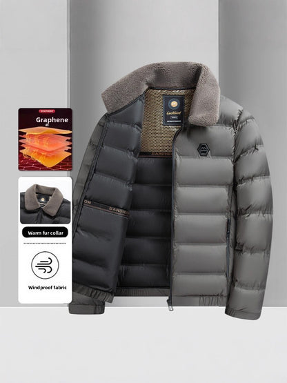 Thickly-lined warm cotton coat