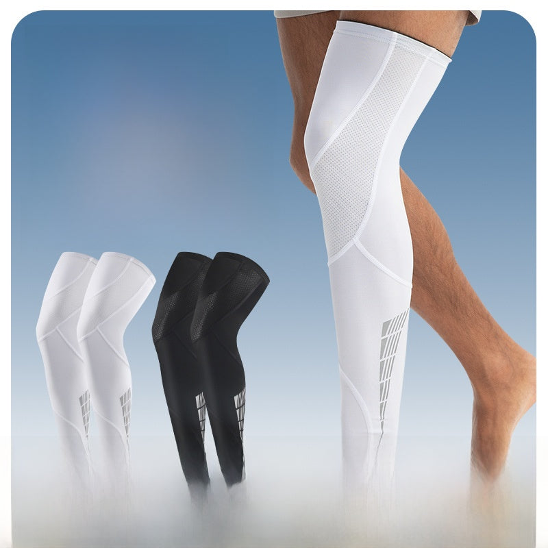 Thigh-high compression stockings