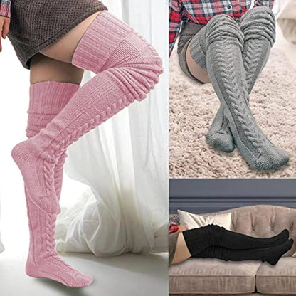 thigh-high socks